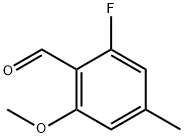 2-Fluoro-6-methoxy-4-methylbenzaldehyde Struktur