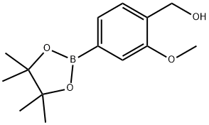 4-Hydroxymethyl-3-methoxyphenylboronic acid pinacol ester Struktur