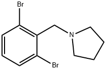 1-(2,6-Dibromobenzyl)pyrrolidine Struktur