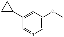 5-Cyclopropyl-3-methoxypyridine Struktur