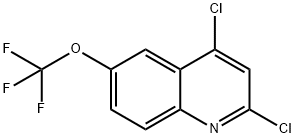 2,4-二氯-6-(三氟甲氧基)喹啉 結(jié)構(gòu)式
