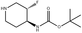 N-[(3S,4S)-3-氟-4-哌啶基]氨基甲酸叔丁酯, 1434127-01-1, 結(jié)構(gòu)式