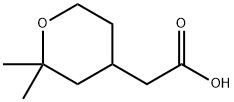 2-(2,2-dimethyltetrahydro-2H-pyran-4-yl)acetic acid Struktur