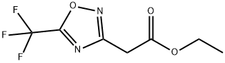 Ethyl 2-(5-(Trifluoromethyl)-1,2,4-Oxadiazol-3-Yl)Acetate Struktur