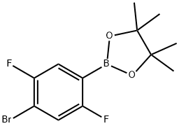 4-Bromo-2,5-bifluorophenylboronic acid pinacol ester Struktur