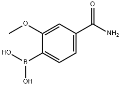 4-Carbamoyl-2-methoxyphenylboronic acid Struktur