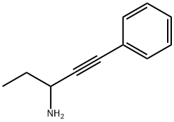 1-phenylpent-1-yn-3-amine Struktur