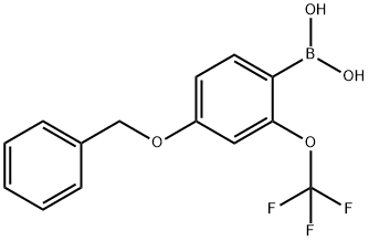 4-Benzyloxy-2-(trifluoromethoxy)phenylboronic acid Struktur
