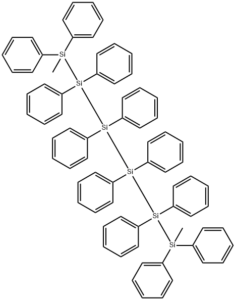 1,6-DIMETHYL-1,1,2,2,3,3,4,4,5,5,6,6-DODECAPHENYLHEXASILANE Struktur