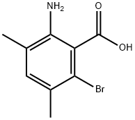 2-Amino-6-bromo-3,5-dimethylbenzoic acid Struktur