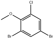 4,6-Dibromo-2-chloroanisole Struktur