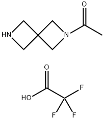 1-{2,6-DIAZASPIRO[3.3]HEPTAN-2-YL}ETHAN-1-ONE; TRIFLUOROACETIC ACID, 2055839-78-4, 結構式