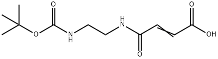 3-(2-tert-Butoxycarbonylamino-ethylcarbamoyl)-acrylic acid Struktur