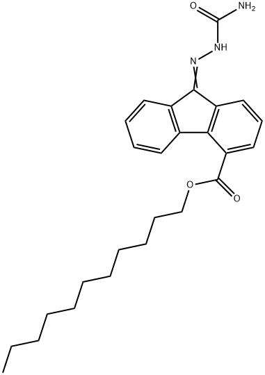 UNDECYL 9-((AMINOCARBONYL)HYDRAZONO)-9H-FLUORENE-4-CARBOXYLATE Struktur