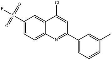 4-CHLORO-2-(M-TOLYL)-6-QUINOLINESULFONYL FLUORIDE Struktur