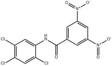 3,5-dinitro-N-(2,4,5-trichlorophenyl)benzamide Struktur