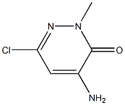 4-amino-6-chloro-2-methylpyridazin-3(2H)-one Struktur