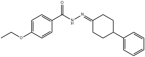 4-ethoxy-N'-(4-phenylcyclohexylidene)benzohydrazide Structure