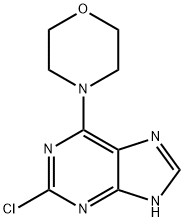 4-(2-chloro-9H-purin-6-yl)morpholine Struktur