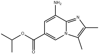 isopropyl 8-amino-2,3-dimethylimidazole[1,2-a]pyridine-6-carboxylic acid Struktur