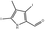 3,5-DIIODO-4-METHYL-2-PYRROLECARBOXALDEHYDE Struktur