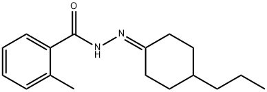2-methyl-N'-(4-propylcyclohexylidene)benzohydrazide Structure