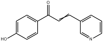 2-Propen-1-one, 1-(4-hydroxyphenyl)-3-(3-pyridinyl)- Struktur