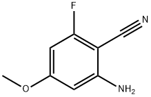 2-Amino-6-fluoro-4-methoxy-benzonitrile, 601517-02-6, 結構式