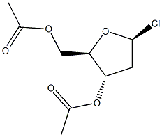2-Deoxy-alpha-D-erythro-pentofuranosyl chloride diacetate Struktur