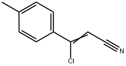 (Z)-3-Chloro-3-p-tolylacrylonitrile Struktur