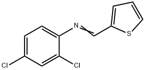 2,4-DICHLORO-N-(2-THIENYLMETHYLENE)ANILINE Struktur