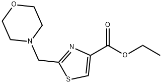 ethyl 2-(morpholinomethyl)thiazole-4-carboxylate Struktur