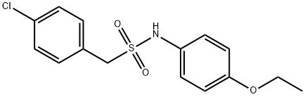 1-(4-chlorophenyl)-N-(4-ethoxyphenyl)methanesulfonamide Struktur