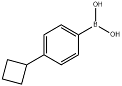 (4-Cyclobutylphenyl)boronic acid Struktur
