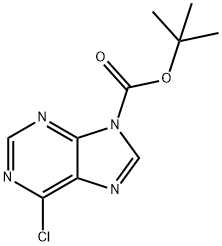 9-Boc-6-chloro-9H-purine Struktur