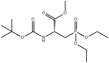 (R)-methyl 2-((tert-butoxycarbonyl)amino)-3-(diethoxyphosphoryl)propanoate(WXG03491) Struktur