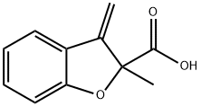 2-Methyl-3-methylene-2,3-dihydrobenzofuran-2-carboxylic acid Struktur