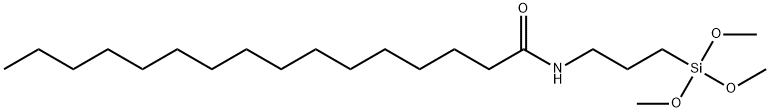 N-(3-Trimethoxysilylpropyl)Palmitamide Struktur