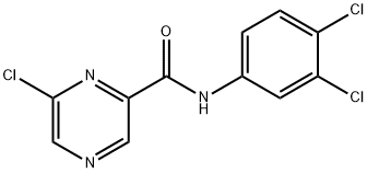 6-Chloro-N-(3,4-dichlorophenyl)pyrazine-2-carboxamide Struktur