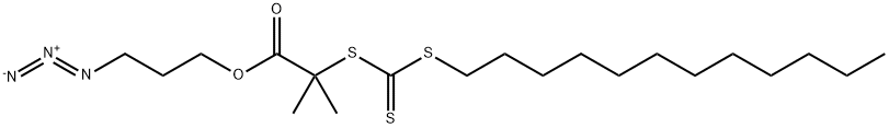 2-(DODECYLTHIOCARBONOTHIOYLTHIO)-2-METHYLPROPIONIC ACID 3-AZIDO-1-PROPANOL ESTER, 927816-03-3, 結(jié)構(gòu)式
