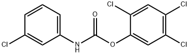 2,4,5-TRICHLOROPHENYL N-(3-CHLOROPHENYL)CARBAMATE Struktur