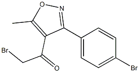 2-Bromo-1-(3-(4-bromophenyl)-5-methylisoxazol-4-yl)ethanone Struktur