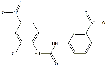 1-(2-CHLORO-4-NITROPHENYL)-3-(3-NITROPHENYL)UREA Struktur