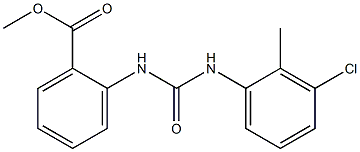 METHYL 2-(3-(3-CHLORO-2-METHYLPHENYL)UREIDO)BENZOATE Struktur