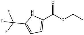 5-(三氟甲基)-1H-吡咯-2-羧酸乙酯 結(jié)構(gòu)式