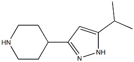 4-(5-isopropyl-1H-pyrazol-3-yl)piperidine Structure