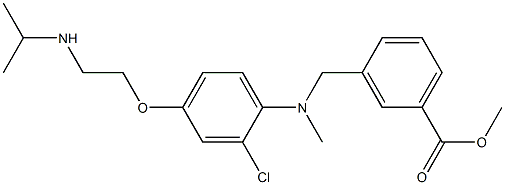 methyl 3-(((2-chloro-4-(2-(isopropylamino)ethoxy)phenyl)(methyl)amino)methyl)benzoate Structure
