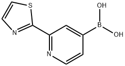 (2-(thiazol-2-yl)pyridin-4-yl)boronic acid Struktur