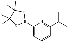 2-isopropyl-6-(4,4,5,5-tetramethyl-1,3,2-dioxaborolan-2-yl)pyridine Struktur