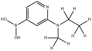 2-(Methylethylamino-d8)-pyridine-4-boronic acid Struktur